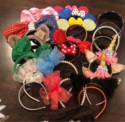 24 Mixed Lot of Novelty Headbands, Mickey Ears Inspired