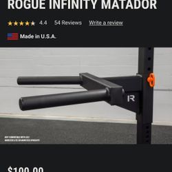 Rogue Infinity Matador 2x3 Power Rack Dip Attachment--