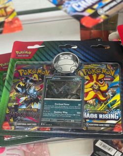 Pokemon TCG Pitch Black & Chaos Rising Blister Pack with Zarude Promo