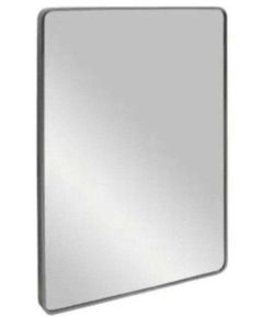 Ryan 24 in. W x 33 in. H Rectangular Stainless Steel Framed Wall Bathroom Vanity Mirror in Matte Black