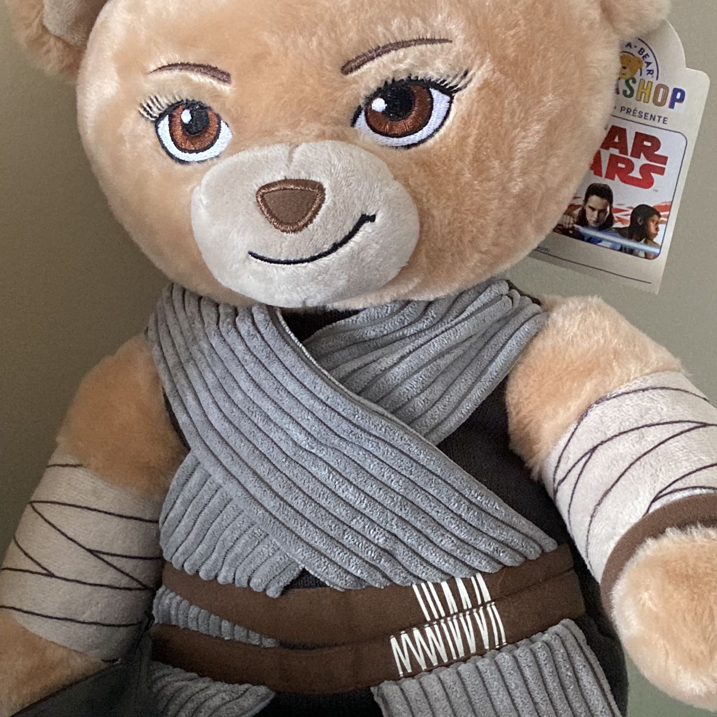 Star Wars Build A Bear Rey Bear Plush Toy Collectible