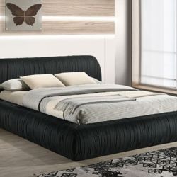 Brand New Black Modern Style Queen Platform Bed Frame