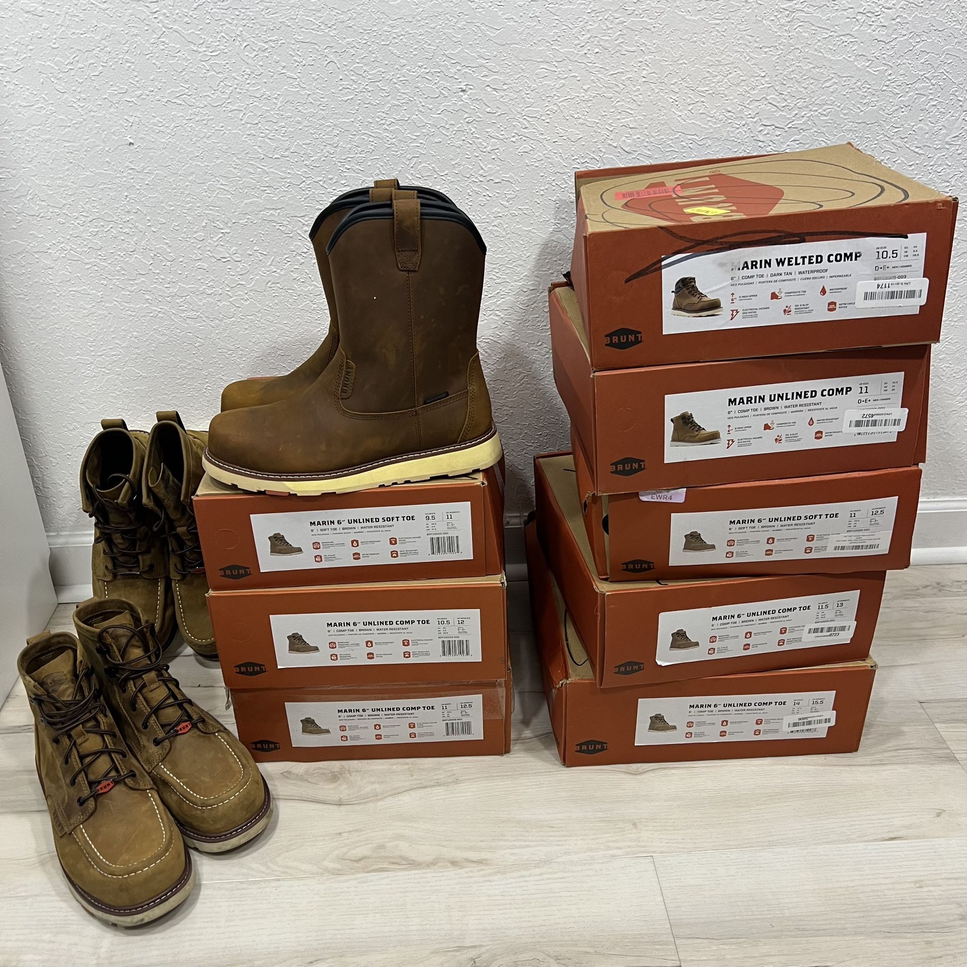 Brunt Marin Welted Bolduc Work Boots New & Used READ