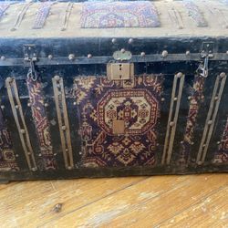Antique steamer trunk