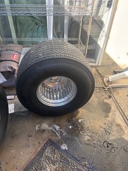 High-performance Mickey Thompson Sportsman Pro tires mounted on Center Line wheels.