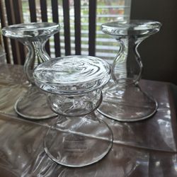 Pottery Barn Three Candle Holders