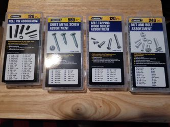Hardware Assortment Set 4 packs for sale