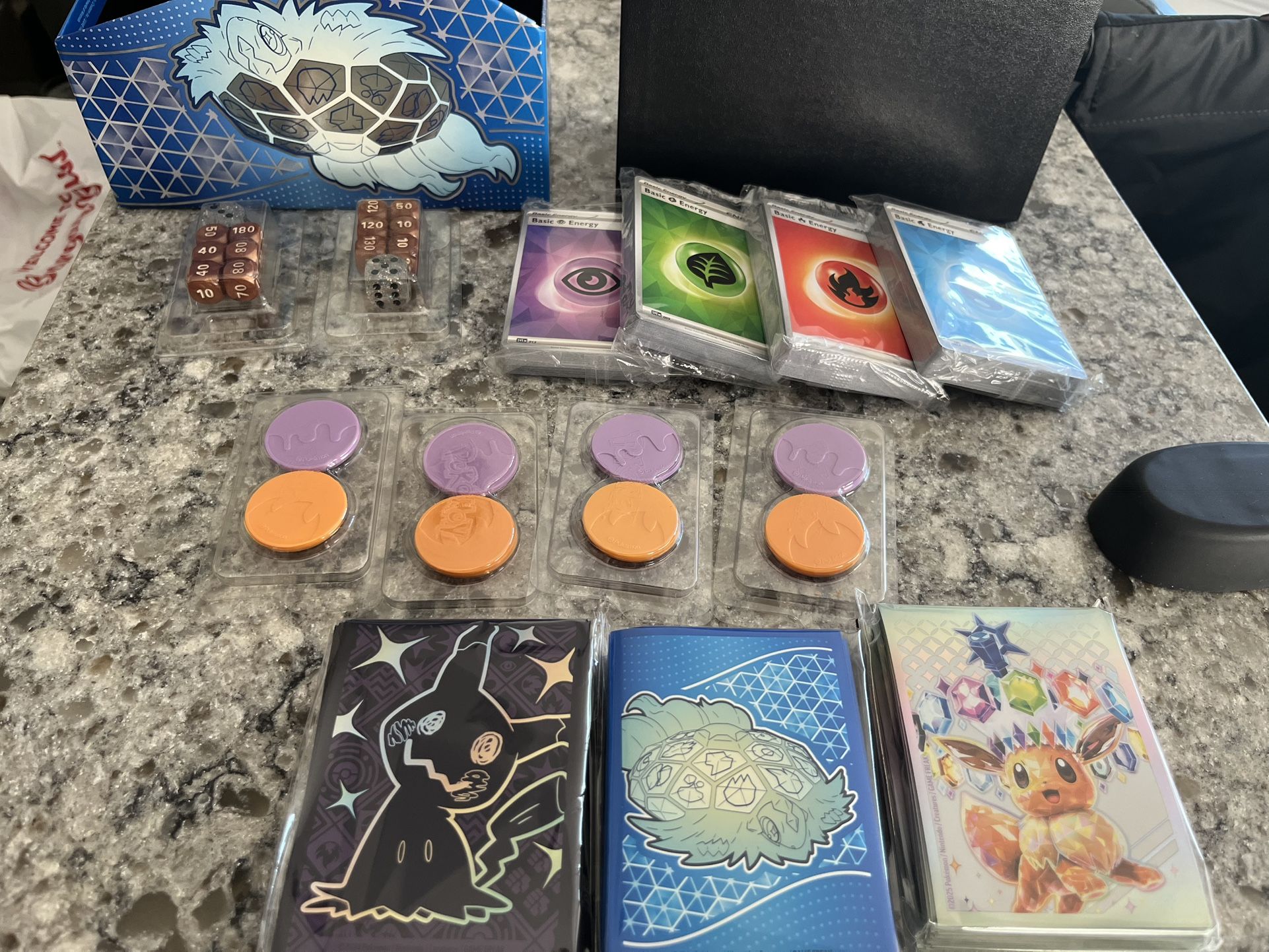 Pokemon Sleeves, Dice, Coins, Etc
