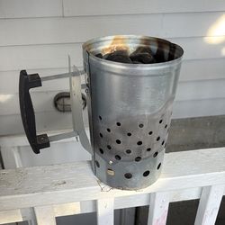 Charcoal Chimney with Charcoal