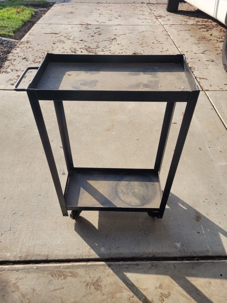 rolling metal cart