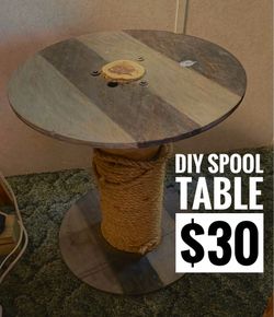 DIY table spool table