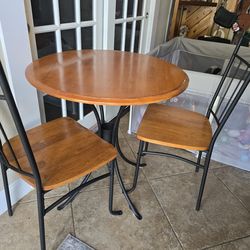 Coaster 3ps Metal and wood Bistro table