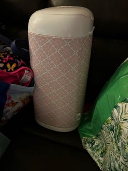 Diaper Pail - Genie Brand - Baby Pink