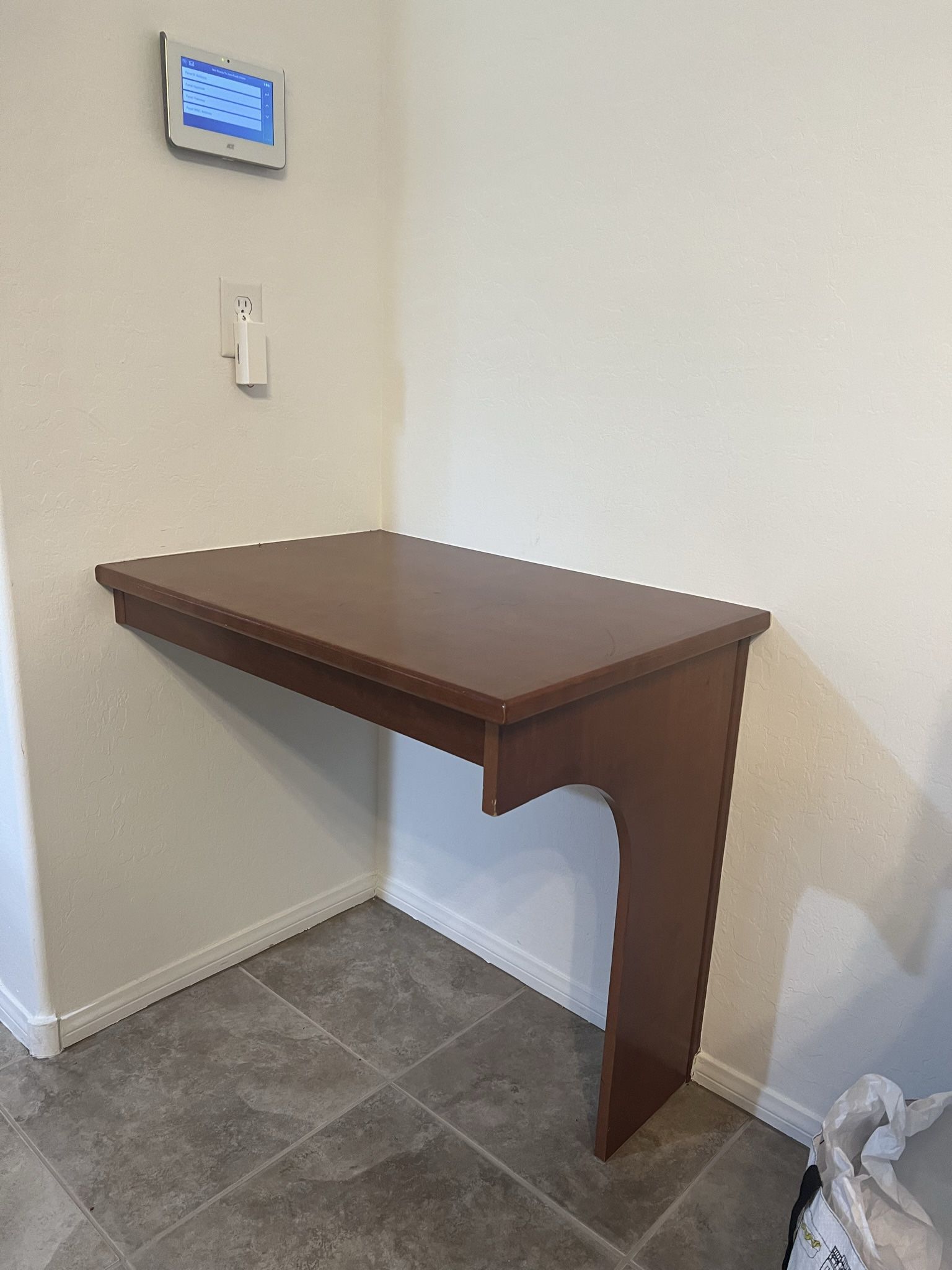 Corner Desk Attached To The Walls $10