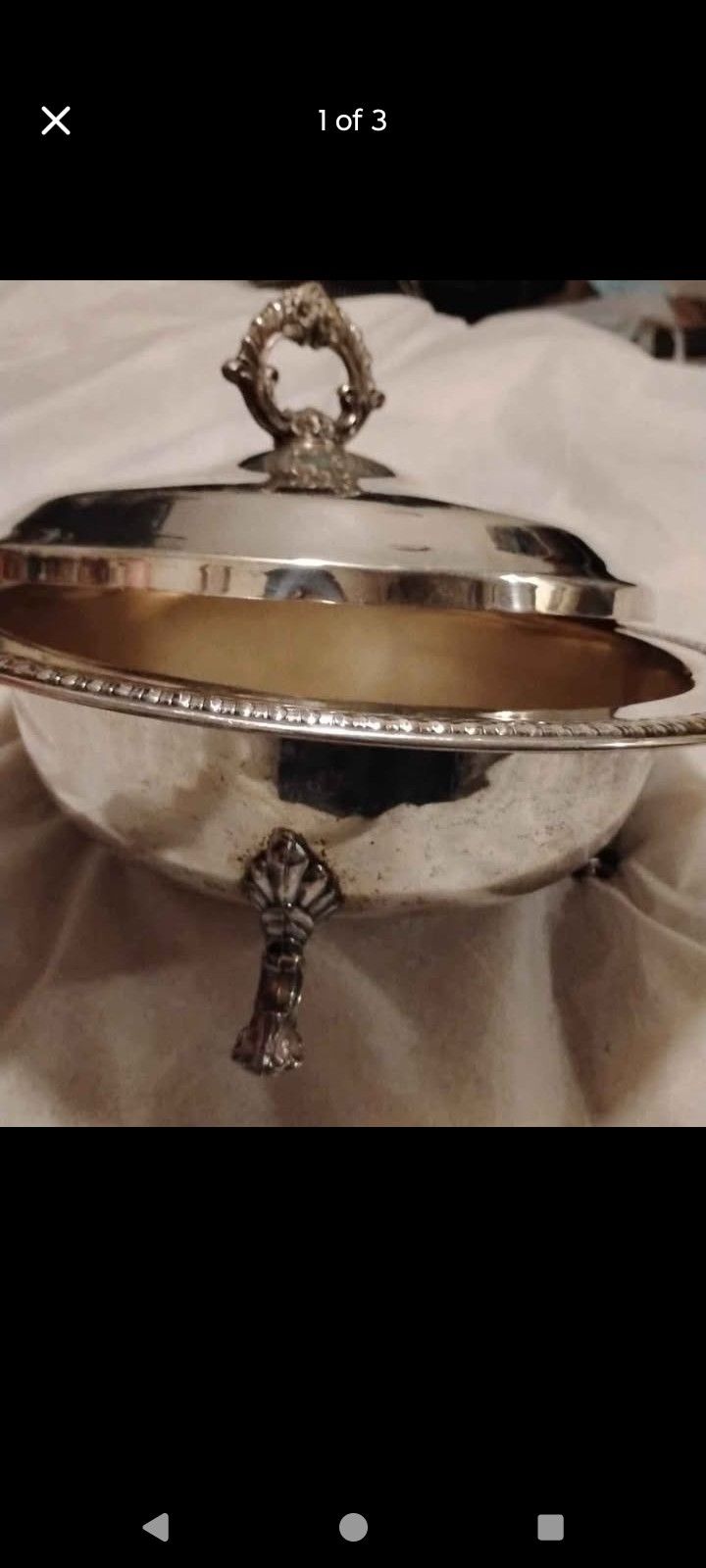 1883 Rogers Silver Dishware With Lid