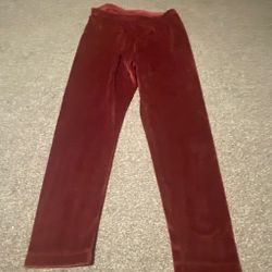 Red Velvet Stretch Pants