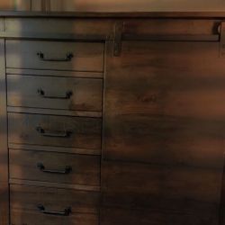 Rustic Solid Wood Barn-Door  Wardrobe– Excellent Condition