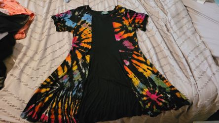 Kathmandu Imports Tie-Dye Swing Dress