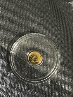 24kt pure gold  1/5000 Troy Oz