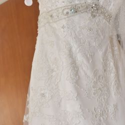Wedding Dress Size 14 , David Tutera 