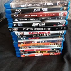 15 Blu-ray Disc Star Trek, Star Wars, Justice League, Etc.