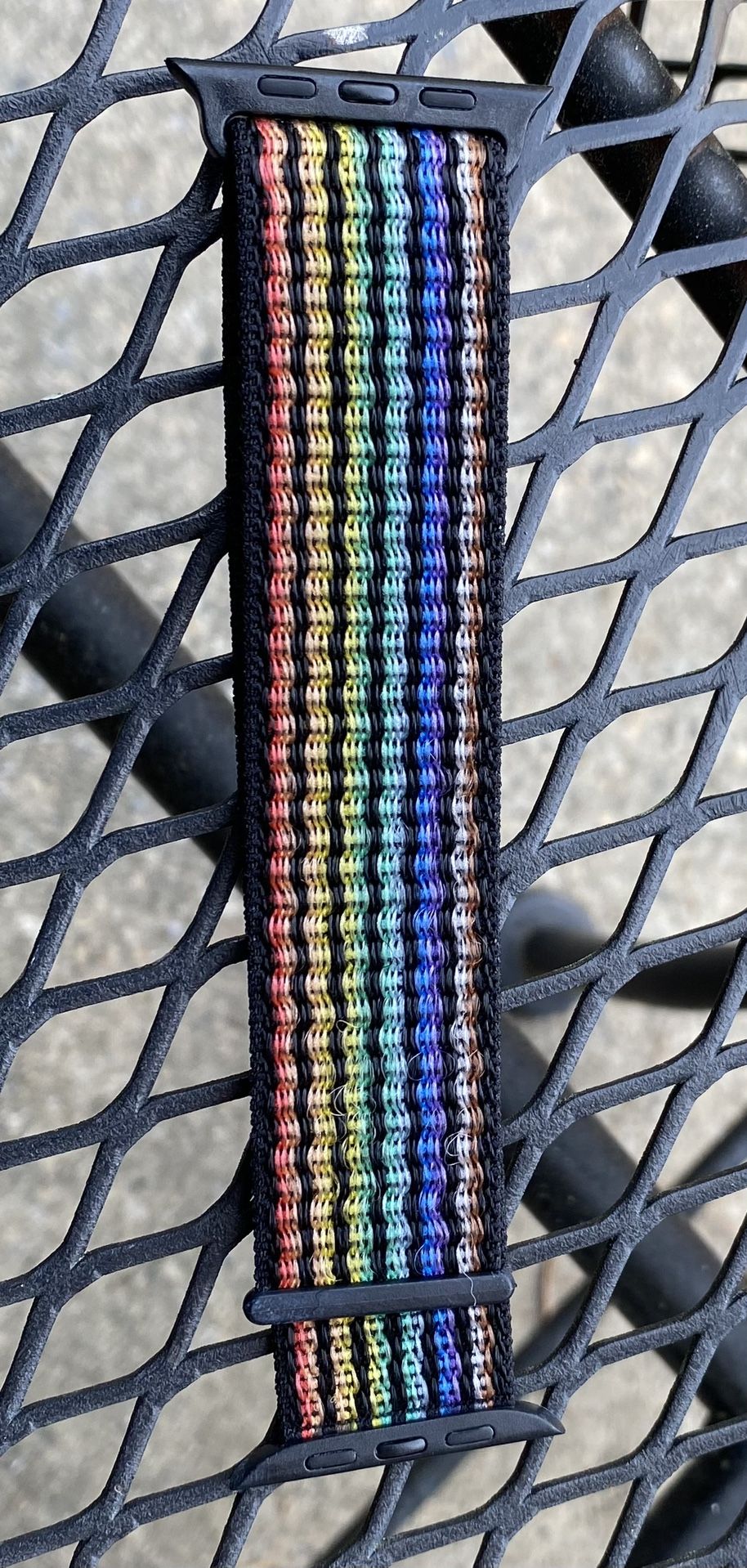 Apple Watch Black Rainbow Sports Band 49/45/44/42