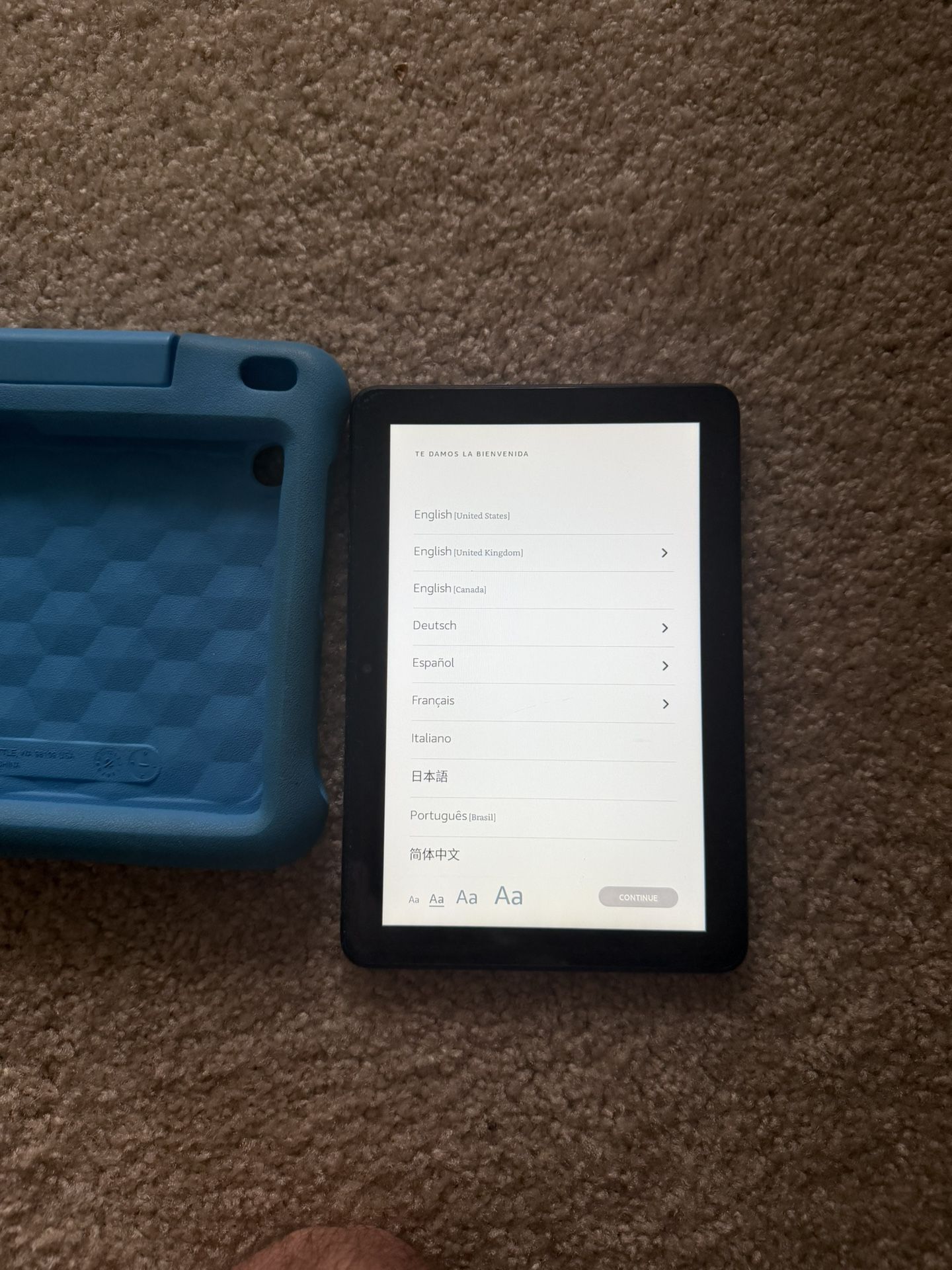 Amazon Fire 7 Kids Tablet (Blue Case)