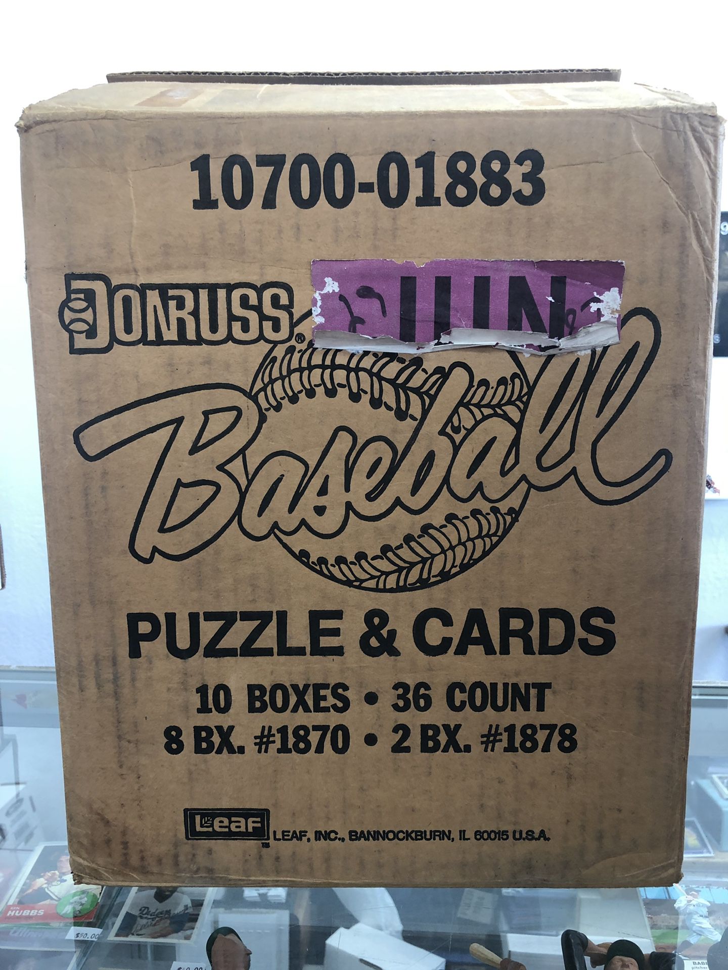 1987 Donruss Baseball Factory Boxes