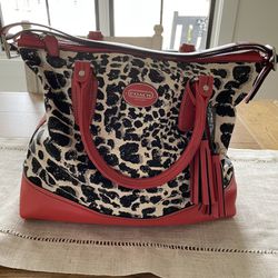 Coach Leopard Print Handbag