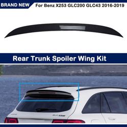 Rear Trunk Wing Lip Spoiler Cover For Mercedes-Benz X253 GLC300 GLC43 16-22