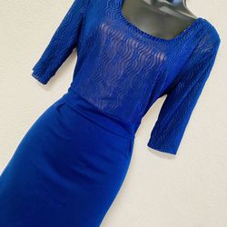 HOMEYEE, Navy Blue Dress, Size 12
