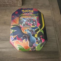 Sealed Pokémon mega charizard tin