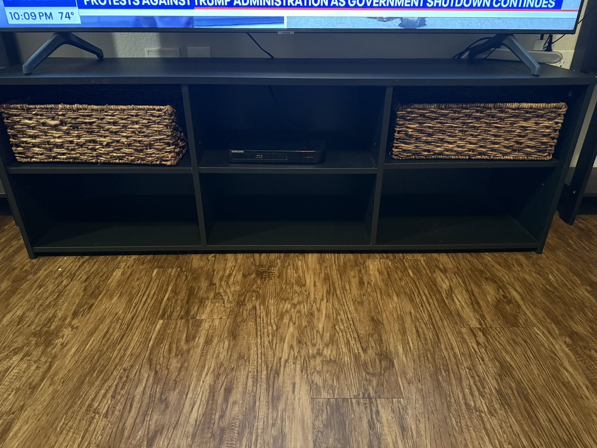 Tv Stand With Baskets