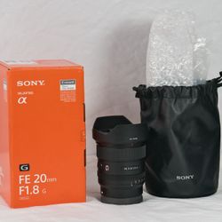 📸 SONY 20mm f/1.8 G (Full Frame) – Pristine Condition Price: 595 — Sharpness without compromise.