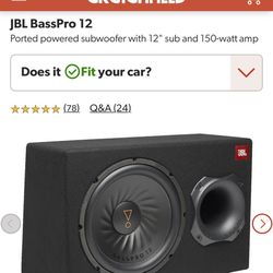 JBL 12 Inch With Built In Amp