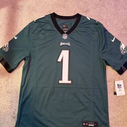 NFL  Nike Jalen Hurts Eagles Jersey Midnight Green Size Large  New