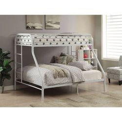 Twin / Full Metal Bunk Bed In 3 Colors 