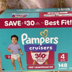 Pampers Cruisers 360 Pull-On Diapers.#4/ 148 diaper