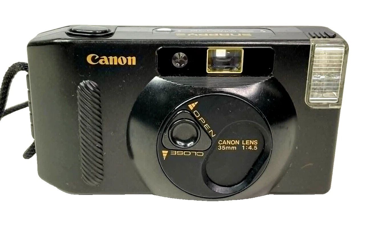 Vintage Canon Snappy S Fully Automatic Point & Shoot 35mm Film Camera - UNTESTED