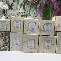 C4 Lot of 10 Cherished Teddies Figurines With Original Boxes – Excellent Condition