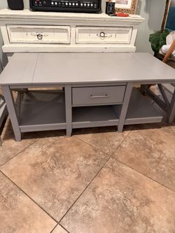 Grey Coffee Table And Side Tables