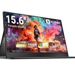 15.6-Inch Portable Monitor USB Power, 1920X1080 Full HD Resolution