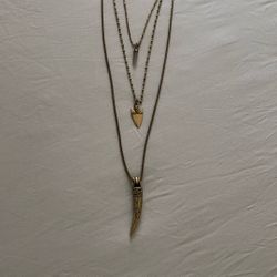 Necklace three in one antique 