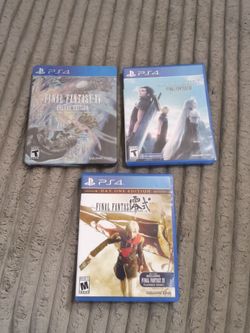 PlayStation 4 Final Fantasy Type O Final Fantasy XV Deluxe Edition Final Fantasy VII Reunion Tested
