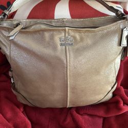 🎄💖Coach Chelsea Metallic Leather Katarina🎄💖