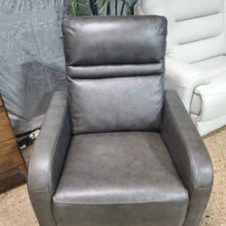 Leather  Gray Power rocker  ReclinerNew In A Box)