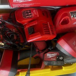 Milwaukee Tools Sold As A Set Plus Rolling Tool Box With Drawer 