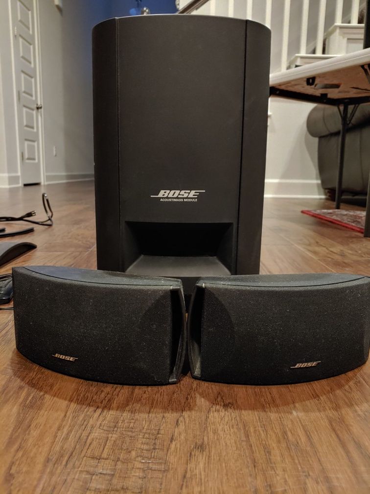 Bose home theater system series II with floor stands