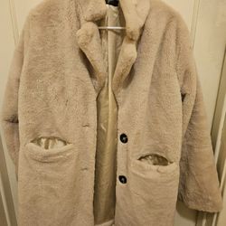 Janice Apparel Faux Fur Coat - One Size