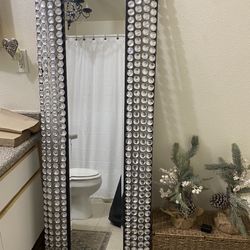 ✨ Glam Full-Length Crystal Mirror